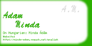 adam minda business card